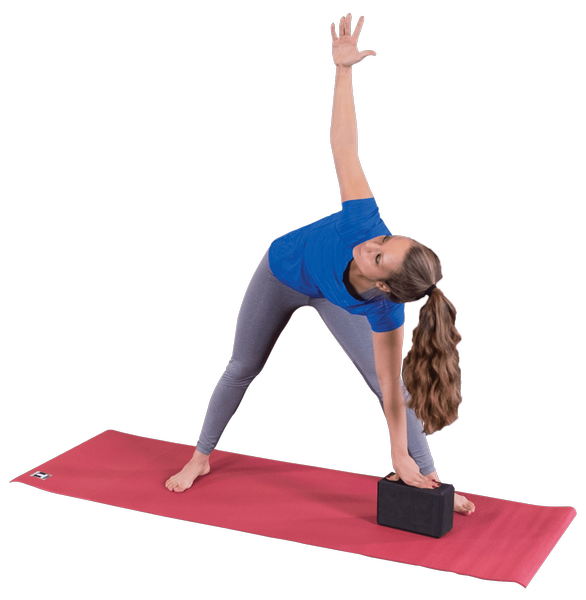 Uplifting Yoga Block - Honeydew/Silver