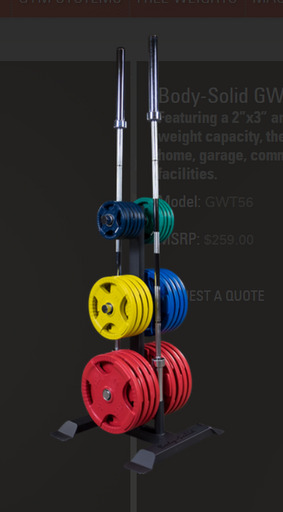 Body Solid GWT56 Weight Tree