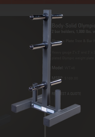Body Solid WT46 Weight Tree