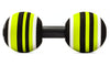 TriggerPoint MB2 Roller Black yellow white side view