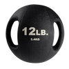 Body Solid 12lb dual grip medicine ball black rubber Simpsons Fitness Supply