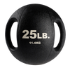 Body Solid 25lb dual grip medicine ball black rubber Simpsons Fitness Supply
