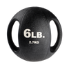 Body Solid 6lb dual grip medicine ball black rubber Simpsons Fitness Supply