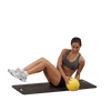 sit up mat black foam exercise mat with yellow medicine ball simpsons fitness supply from body solid