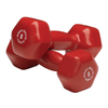 Body Solid Vinyl dumbbells  6lb red Simpsons Fitness Supply
