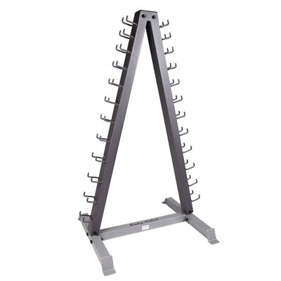 Body Solid vertical dumbbell rack silver Simpsons Fitness Suplly
