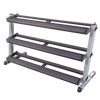 Body Solid GDR60 dumbbell rack with optional 3rd tier dumbbell storage Simpsons Fitness Supply
