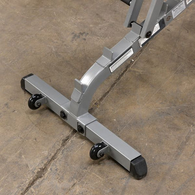 Body-Solid GFID31 adjustable bench flat incline decline black & silver Wheels