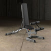 Body-Solid GFID71 adjustable flat incline decline bench black silver 90 degree
