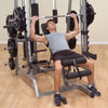 Body Solid GS348Q smith machine black and silver shoulder press  simpsons fitness supply