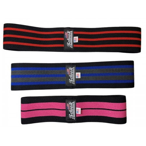 Schiek Hip Bands Small - Pink & Black Med - Blue & Black Large - Red & Black