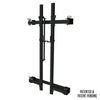 PRX wall mounted murphy rack folded up squat rack black with pull up bar
