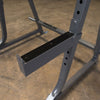 spotter arms on powerline squat rack silver and black