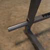 chrome weight storage pegs on powerline squat rack