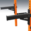 prx performance pro spotter arms black on orange rack