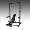 Commercial half rack with adjustable FID bench SPR500P2