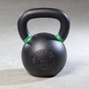 Black with green band 24kg cast iron kettlebell