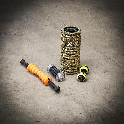 Triggerpoint grid foam roller camo with foot masaagers