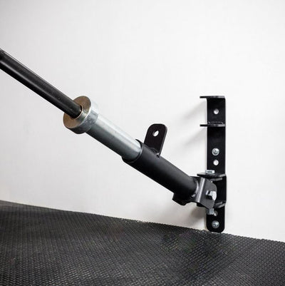 prx wall mounted landmine with barbell attached