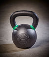 Cast Iron Kettlebell green and black 24kg - Simpsons Fitness Supply