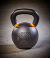 Kettlebell - Large black and orange cast iron 28kg - Simpsons Fitness Supply