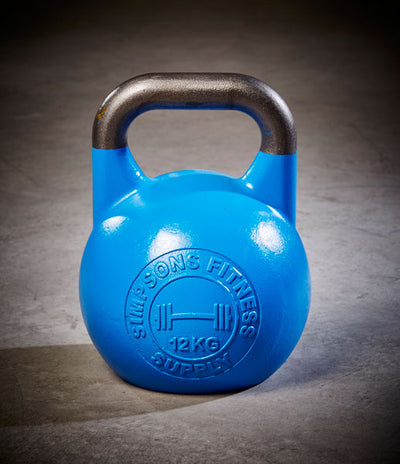 Competition Kettlebells 12kg - Simpsons Fitness Supply blue