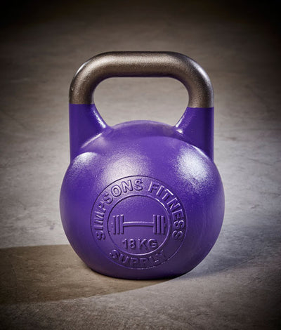 Competition Kettle Bells 18kg - Simpsons Fitness Supply purple