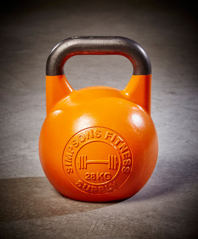 Competition Kettlebell 28kg - Simpsons Fitness Supply orange