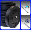 body solid barbell mens or womens 260lb bumper plate set